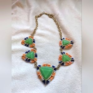 Minty Green Beaded Statement Necklace